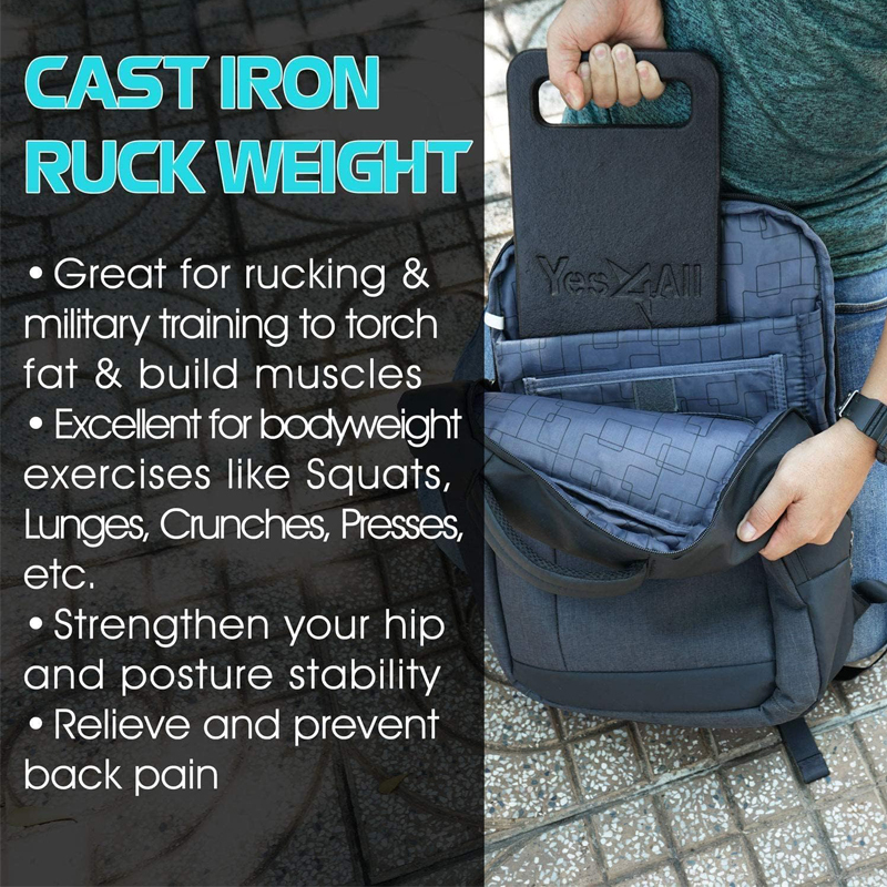 Plaque De Poids Goruck 20LB (9kg) Noire - Pour Ruck Plate, Musculation Fonctionnelle