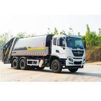 Camion à ordures compacteur 6x4 22 m³ avec système hydraulique à bras oscillant pour la collecte des déchets