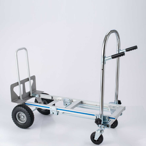 Carro de Logística de Aluminio de Alta Resistencia con Capacidad de Carga de 300 kg, Diseño Plegable y Ruedas Neumáticas Silenciosas para Uso en Almacenes - Product Image 6