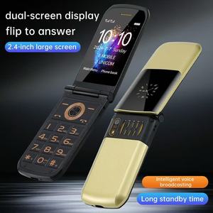 <span class=keywords><strong>Téléphone</strong></span> à clapet pour seniors <span class=keywords><strong>avec</strong></span> clavier, 2.4 4G LTE, double SIM, lampe de poche, allongement de la durée de veille, alliage de zinc, ultra-fin, écran externe, son clair et puissant - Product Image 5