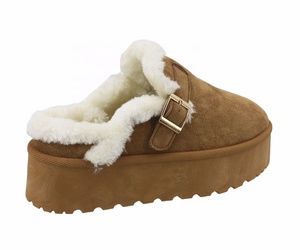 YL609 Pantofole Invernali da <span class=keywords><strong>Donna</strong></span> di Alta Qualità, <span class=keywords><strong>Marroni</strong></span>, alla Moda, con Suola Spessa Antiscivolo, Termiche e Calde per Interni - Product Image 3