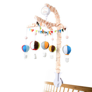 China factory felt hot air balloon baby musical mobile baby culla campana con giocattoli appesi - Product Image 1