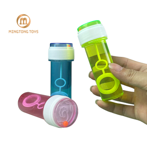 Bouteille en plastique transparente de 60 ml pour <span class=keywords><strong>jeu</strong></span> aquatique estival, avec petit bâtonnet souffleur, jouet à bulles de savon pour enfants, idéal pour la baignoire intérieure - Product Image 1