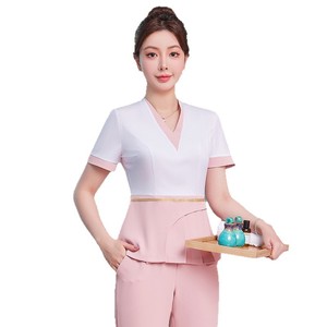 Foot Bath Technician Uniform Women's Health Care Spa Suit Summer 2025 Polyester Comfortable Casual Pocket Design - Product Image 5