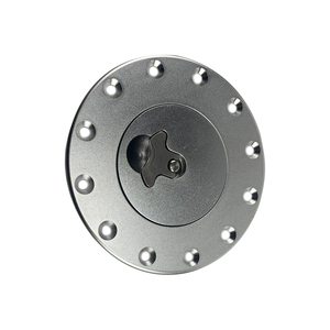 Servicios personalizados de fábrica Fuel Cell Billet Aluminio Reemplazo Flush Bung 12 Bolt Surge Tank Cap Silver - Product Image 3