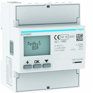 ECR380D Personalizzabile con Contatore Trifase Diretto Hagers 80 A Modbus RTU MID 4 Moduli - Product Image 1