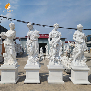 MILY Factory Direct Sale Custom Marble 4 Seasons <strong>Statues</strong> One Piece for Landscape &amp; Construction Projects - Product Image 3