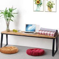 Pieds de table en métal noir de 28 pouces, pieds de bureau industriels robustes, pieds de meubles DIY pour la maison
