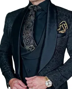 Men's suit three-piece slim fit foreign trade suit business Korean men's suit