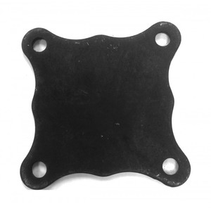 OUYA Wrought Iron Laser Cut 120mm Square Base Plates for Garden Driveway Gates Fence Accessories Steel Frame Railing <strong>Post</strong> <strong>Fixing</strong> - Product Image 1