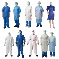 Nouveau design de vente en gros de combinaison jetable en polypropylène combinaison de sécurité PP robe vêtements de sécurité