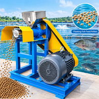 Machine de fabrication d'aliments pour petits poissons, extrudeuse de granulés flottants, équipement de production alimentaire pour fermes piscicoles, Tilapia