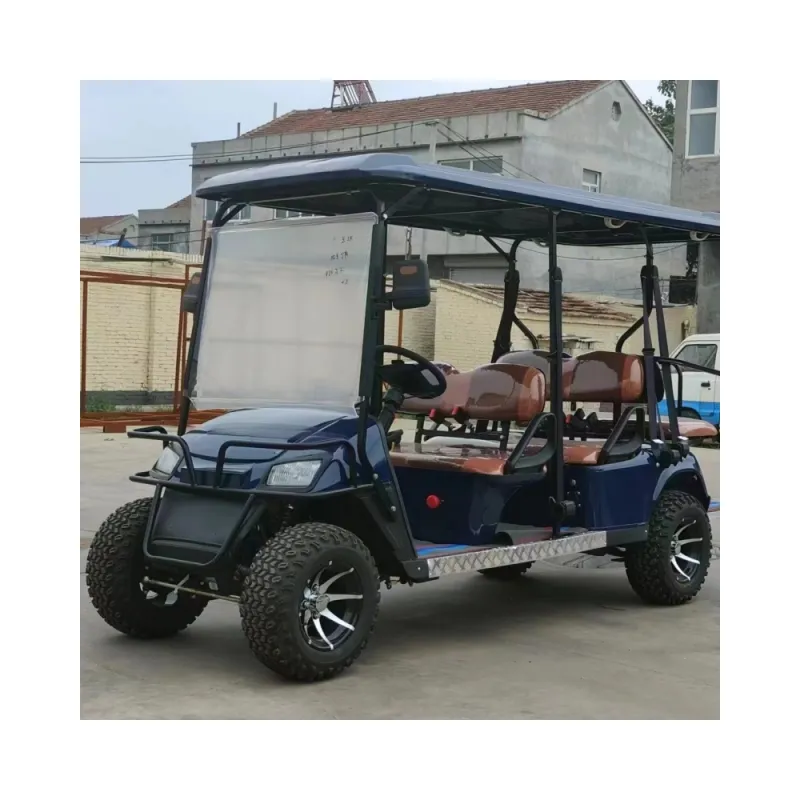 Hot Sell Engine Four Drive Gas Powered Golf Cart Club Manufacture Sight Scooter Electric Golf Car Electric Brands 2/4/6 Seater