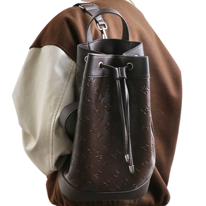 Luxury Quality Men's PU Vegan Leather Customized New Style Sports <b>Backpack</b> with Floral Print Logo - Product Image 5