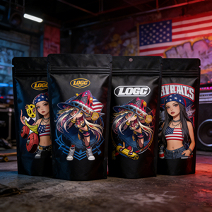 Bolsas de Embalaje Personalizadas a Prueba de Olores para Kali, 3.5g, de Película de Poliéster Duradera, para Alimentos de Bebé, Variedades Raras, con Logotipo Digital - Product Image 6