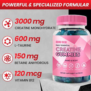 Bonbons gélifiés à l'isolat de lactosérum, créatine monohydrate, complément énergétique, formule concentrée, qualité supérieure, 60 unités, vente en gros - Product Image 3