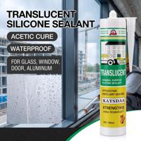 Scellant en silicone translucide à haute élasticité, résistant aux UV, à durcissement acétique, adhésif imperméable pour fenêtres en verre, portes, aluminium