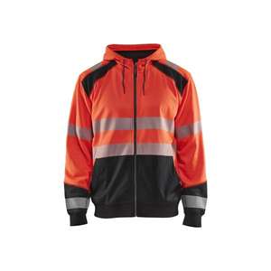 BLAKLADER-Pull à capuche haute visibilité 354625285599M Rouge/Noir-EAN 7330509623343 HI-VIS WORKWEAR - Product Image 1