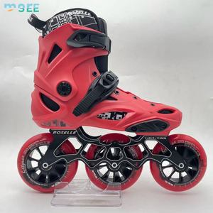 Rollers en Ligne de Vitesse Professionnels SeeMore Haute Performance pour Adultes avec Roues de 110 mm, Patins à Roues Alignées à 3 Roues - Product Image 6