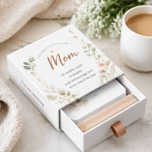 Tarjetas de Afirmación de Maternidad Personalizadas de Alta Calidad, Regalo para Baby Shower, para Mujeres Embarazadas, Juego de Cartas de Apoyo Emocional con Soporte - Product Image 4