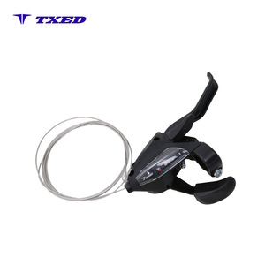 Palanca de <span class=keywords><strong>Cambios</strong></span> Derecha para Bicicleta de 7 Velocidades, de Aleación, con Cable de Cambio, Ligera y Duradera, para Bicicleta de Montaña y Bicicleta Eléctrica - Product Image 2