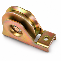 Galet de guidage industriel en forme de U/V pour porte coulissante, roue inférieure à câble, rouleau de charge unique, chariot de guidage sur rail