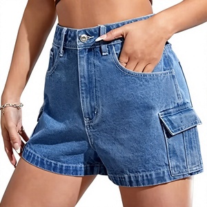 Women's Mid Waist Skinny <b>Denim</b> Shorts Spandex/Cotton Custom <b>Stretch</b> Casual Summer Fashion OEM ODM Private Label Manufacturer - Product Image 4