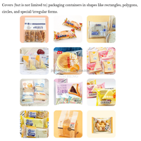 Éponges à récurer, torchons, bonbons, assaisonnements, poudre de café, chocolat, noix, papier de soie, oreiller, machine, boissons, liquides, sacs