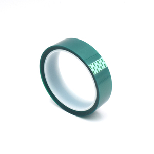 Nhiệt Độ Cao Silicone Dính Màu Xanh Lá Cây Pet Polyester Dính Giấy Đen Băng 008Mm - Product Image 6