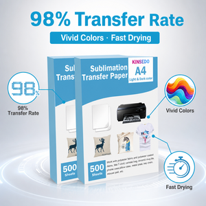 <span class=keywords><strong>Papier</strong></span> de <span class=keywords><strong>sublimation</strong></span> A4 en gros, 100 g/m², bonne absorption d'encre, <span class=keywords><strong>papier</strong></span> transfert thermique pour impression sur tasses, gobelets, textiles en polyester - Product Image 2