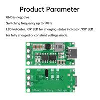 2S 3S 4S Lithium Battery Charging Board Boost Type Fast Charger Module DIY Lithium Battery Charger Type C Interface
