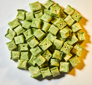 Bulk wholesale freeze-dried green radish <b>cubes</b> from Chinese factory healthy dehydrated vegetable and fruit snack - Product Image 1