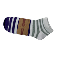 Meilleure qualité Polyester coton femmes cheville chaussettes violet rayé motif respirant mince été/hiver tricoté Techniques