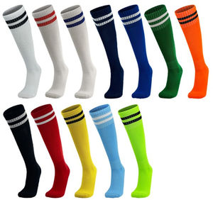 <span class=keywords><strong>Chaussettes</strong></span> longues classiques de football à poignée longue, Logo personnalisé, <span class=keywords><strong>chaussettes</strong></span> de football sur le genou pour garçons - Product Image 1