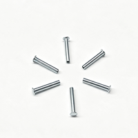 Rivets semi-tubulaires à tête plate de 3-6 mm en acier inoxydable et acier au carbone, rivets creux pour fixation industrielle, fabricant OEM sur mesure