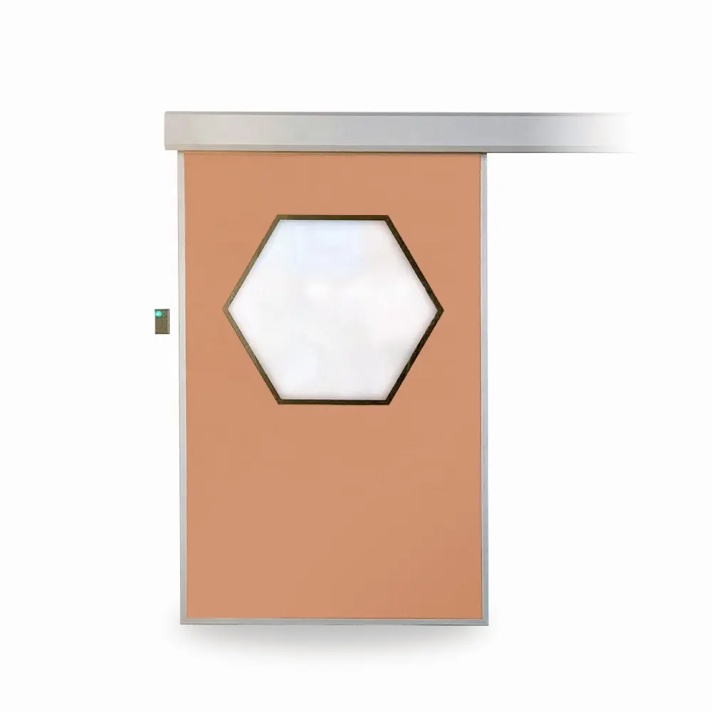 Puerta móvil eléctrica Puerta protectora contra rayos X Puerta de plomo protegida contra rayos X para habitación personalizada de fábrica