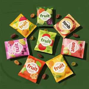 Sacchetto in <span class=keywords><strong>Plastica</strong></span> <span class=keywords><strong>Trasparente</strong></span> Personalizzato per Alimenti, Impermeabile, per Frutta Liofilizzata, Caramelle e Snack, Design con Sigillatura Posteriore - Product Image 4