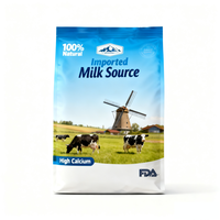 Sacs de stockage en plastique pour lait en poudre pour bébé avec fermeture éclair refermable à fond carré, logo personnalisé OEM, 500g 1kg 25kg