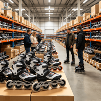 Chaussures d'occasion en gros S18 – Patins à roulettes en vrac, directement de l'usine, de seconde main, de marque, pour hommes, en bon état