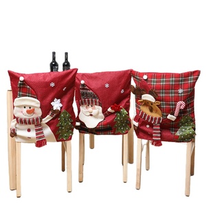 Hot Sell Low MOQ Custom Stretch <strong>Half</strong> Dining Christmas <strong>Chair</strong> <strong>Covers</strong> for Dining Room/Hotel/Living Room - Product Image 1