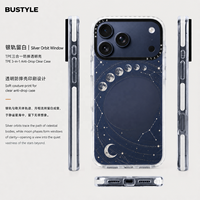 Coque de téléphone portable antichoc en PC rigide avec protection magnétique 360° anti-jaunissement et bords en TPU/TPE pour 14/15/16/17/18 Pro