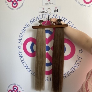 Extensions de cheveux à pointe plate Dragonbeauty en gros, 100% cheveux humains Remy, cuticules alignées, pré-collées à la kératine, vente en gros - Product Image 4