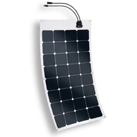 Panneaux solaires portables flexibles 100W à haute efficacité, cellules solaires Sunpower, module léger pour le camping, les bateaux, les camping-cars, prise en charge ODM