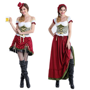 Robe longue de fille de l'Oktoberfest, costume de demoiselle d'honneur de l'Oktoberfest, nouveau costume sexy pour femmes, fête bavaroise d'Oktoberfest, femmes adultes - Product Image 1