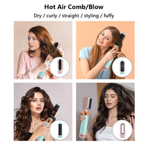 หวีลมร้อน 5 in 1 สำหรับยืดผม ม้วนผม เครื่องมือทำผมอเนกประสงค์เคลือบไทเทเนียมทัวร์มาลีน - Product Image 3