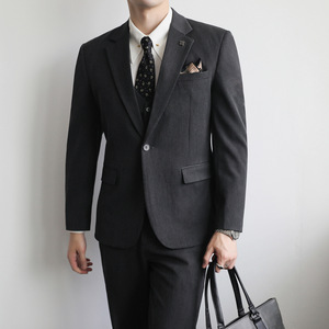<span class=keywords><strong>Traje</strong></span> Casual de Hombre de Tres Piezas, Estilo Británico Personalizado, Corte Entallado, Resistente al Desgaste, para Negocios o Bodas - Product Image 1