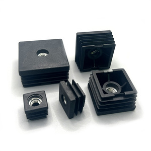 Plastic Square Nut Plug 25mm M6 <b>Adjustable</b> Minimalist Furniture Foot with Anti-Slip Pad and Easy Installation for <b>Table</b> Use - Product Image 3