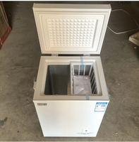 Congélateur Commercial 58L Ménager Petit Réfrigérateur Congélateur Double Usage Sans Givre à Congélation Complète