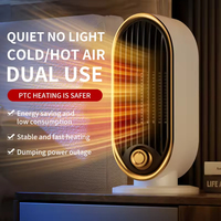 Chauffage céramique vertical PTC à la mode pour bureau à domicile alimenté par USB chauffage de bureau à faible consommation d'énergie électrique chaud et froid