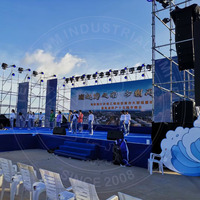 Andamios de Acero Layher con Sistema de Anillo de Bloqueo para Eventos, Escenarios al Aire Libre, Torres de Truss, Sistema de Truss para Conciertos, Certificado TUV CE